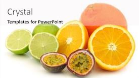  Presentation with orange lime - PPT theme enhanced with minneola-cut-orange-cut-lime background and a sky blue colored foreground