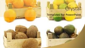  Presentation with lemon lime - Presentation design with minneola-tangelo-fruit-mixed-lime background and a yellow colored foreground