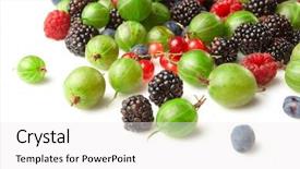  Presentation with fruit mix berry - Amazing slide set having minnerals vitamins - fruit mix berry backdrop and a white colored foreground