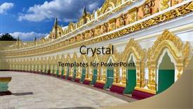  Presentation with caves - Slide set enhanced with minning - facade of the old u-min background and a coral colored foreground