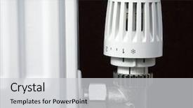  Presentation with chemistry minimal - Cool new PPT theme with minning - thermostatic radiator valve set backdrop and a light gray colored foreground