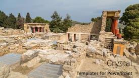  Presentation with europe - Cool new presentation theme with minoan-palace-of-knossos backdrop and a coral colored foreground