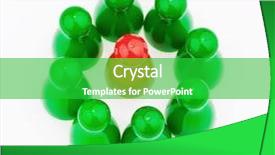  Presentation with workplace - Cool new slide deck with minorities integration - red and green characters unlike backdrop and a shamrock green colored foreground