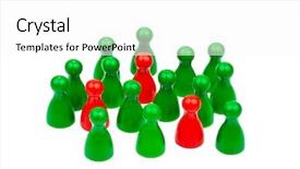  Presentation with green tea and milk - Audience pleasing slide set consisting of minorities integration - red and green characters backdrop and a white colored foreground