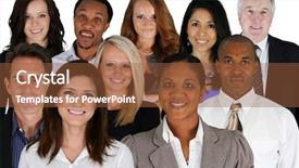  Presentation with team group - Amazing presentation having minority group - business team of mixed races backdrop and a tawny brown colored foreground