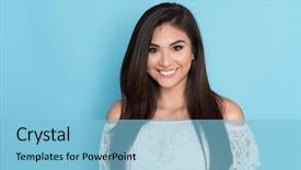  Presentation with happy smiling woman dental health - Colorful PPT theme enhanced with wer - happy young hispanic woman who backdrop and a light blue colored foreground