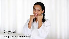  Presentation with teen girl tech - Audience pleasing PPT theme consisting of gold oil and water backdrop and a tawny brown colored foreground.