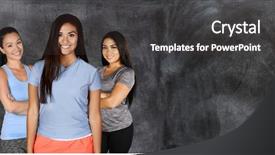  Presentation with village india women working - Beautiful presentation featuring minority athlete - young women working backdrop and a dark gray colored foreground
