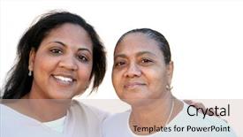  Presentation with bond - Audience pleasing presentation theme consisting of minority family set backdrop and a mint green colored foreground