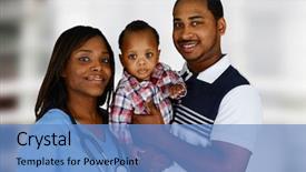  Presentation with nurse family - Theme enhanced with minority nurse working at her background and a teal colored foreground