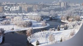  Presentation with flood control river - Cool new presentation design with minsk belarus - december 10 2017 backdrop and a  colored foreground