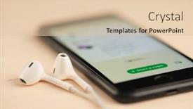  Presentation with smartphone app - Slide set having minsk-belarus-february-18-2021 background and a lemonade colored foreground