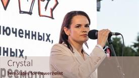  Presentation with elections - Cool new presentation theme with minsk-belarus-july-30-2020 backdrop and a  colored foreground