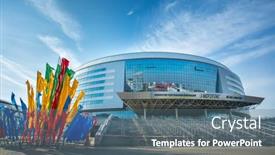  Presentation with ice hockey - PPT layouts enhanced with minsk-belarus-november-1-minsk background and a ocean colored foreground