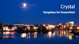  Presentation with historical philosophical studies - Slide set featuring minsk historical center at night background and a  colored foreground