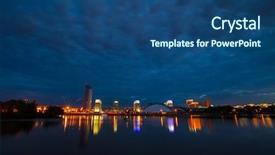  Presentation with share capital - PPT theme consisting of minsk-the-capital-of-belarus background and a ocean colored foreground