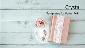  Presentation with mint - PPT layouts having lace rose and key background and a lemonade colored foreground