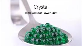  Presentation with caviar - PPT theme with molecular food - mint caviar background and a white colored foreground