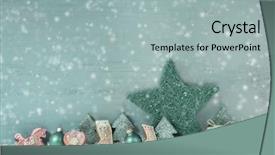  Presentation with pastel color - Amazing slide set having mint green shabby chic background backdrop and a light blue colored foreground