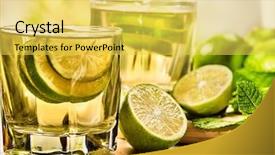  Presentation with green life - PPT theme having  background and a  colored foreground