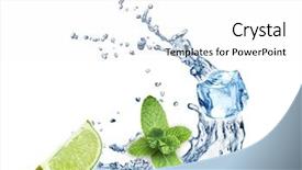  Presentation with lemon lime - Amazing presentation having mint leaves lime and water backdrop and a white colored foreground