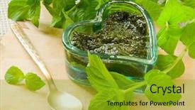  Presentation with mint - Cool new slides with mint-sauce backdrop and a gold colored foreground