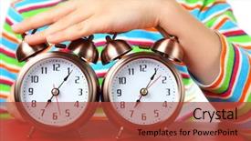  Presentation with lays - Beautiful theme featuring minute win - hand of little boy backdrop and a red colored foreground