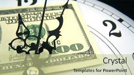  Presentation with prayer watches - PPT theme consisting of minute win - watches close-up background and a mint green colored foreground