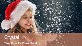  Presentation with miracle - Presentation design with miracle happy little girl catching background and a coral colored foreground