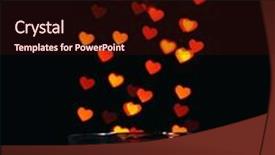  Presentation with miracle - Slide set having miracle-of-love-from-glass background and a wine colored foreground