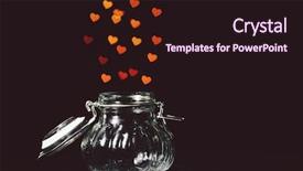  Presentation with miracle - Beautiful theme featuring miracle-of-love-from-glass backdrop and a wine colored foreground