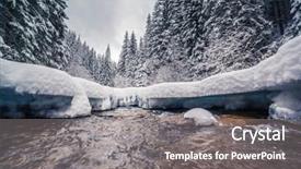  Presentation with miracle - Slide set consisting of miracle river at sunlight in the morning dramatic and picturesque wintry scene location carpathian ukraine europe beauty world instagram toning effect glowing filter happy new year background and a gray colored foreground