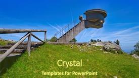  Presentation with spain - Slide deck having mirador del fitu viewpoint fito background and a  colored foreground