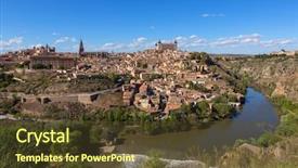  Presentation with history - Audience pleasing slide set consisting of mirador del valle spain backdrop and a tawny brown colored foreground