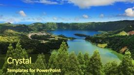  Presentation with long island ny - Audience pleasing PPT layouts consisting of miradouro vista do rei sete backdrop and a tawny brown colored foreground