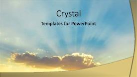  Presentation with mirage - Cool new PPT layouts with mirage - heavens gold sunset backdrop and a  colored foreground