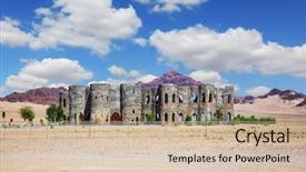  Presentation with mirage - PPT layouts enhanced with mirage - hotel in namib desert hotel background and a soft green colored foreground