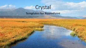  Presentation with mirage - Beautiful presentation design featuring mirage - robinson creek near twin lakes backdrop and a light blue colored foreground