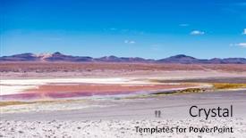  Presentation with mirage - Amazing presentation theme having mirage - two people standing backdrop and a light gray colored foreground