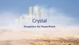  Presentation with urban - Colorful presentation design enhanced with mirage - urban construction concept mixed media backdrop and a  colored foreground