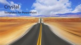  Presentation with mirage - Beautiful PPT theme featuring mirage on high speed backdrop and a light blue colored foreground