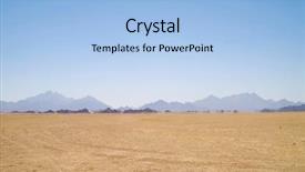  Presentation with mirage - Slides enhanced with mirage water in desert africa background and a light blue colored foreground