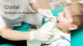  Presentation with dental laser - Cool new presentation theme with mirror and hook in dental backdrop and a  colored foreground