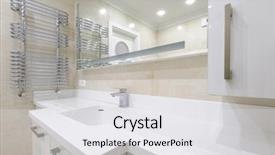  Presentation with mirror - PPT layouts consisting of mirror and white colored locker background and a white colored foreground