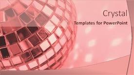  Presentation with mirror - Colorful theme enhanced with 70s disco balls background - mirror ball in pink backdrop and a lemonade colored foreground