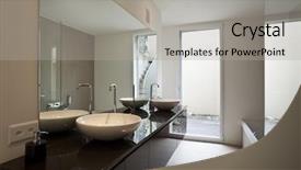  Presentation with apartment development - Colorful presentation theme enhanced with mirror glass - beautiful new apartment backdrop and a light gray colored foreground