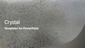  Presentation with rain - Presentation theme enhanced with mirror glass - rain drops texture background and a gray colored foreground