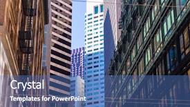  Presentation with san francisco - Slide set featuring mirror glass - san francisco downtown buildings background and a ocean colored foreground