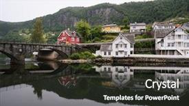  Presentation with mirror reflection - PPT layouts consisting of mirror reflection in water overcast background and a  colored foreground