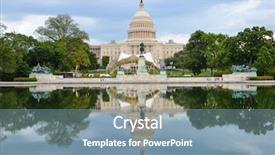  Presentation with mirror reflection - Beautiful slide deck featuring mirror reflection on water backdrop and a  colored foreground